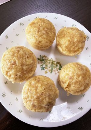 簡単バナナ入りヘルシー蒸しパン-レシピのメイン写真