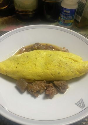 神戸長田の味　ぼっかけオムレツ-レシピのメイン写真