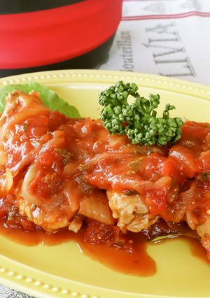 新じゃがで！肉巻きポテトのトマトソース煮-レシピのメイン写真