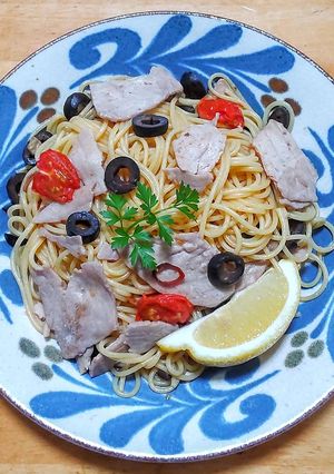 マグロとトマトのレモン風味パスタ-レシピのメイン写真