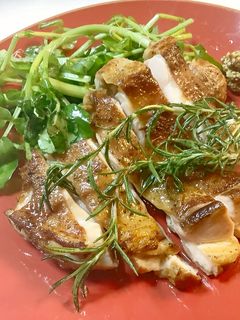 当日に食べれる燻製料理燻製チキンステーキ-レシピのメイン写真