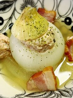 新玉ねぎの肉詰め-レシピのメイン写真