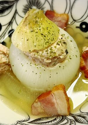 新玉ねぎの肉詰め-レシピのメイン写真