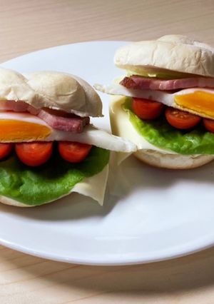 お好きなパンで♡お手軽バーガー-レシピのメイン写真