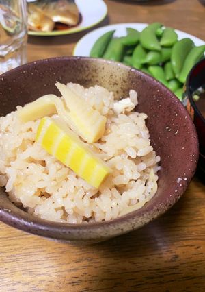 簡単！めんつゆで作るたけのこご飯-レシピのメイン写真