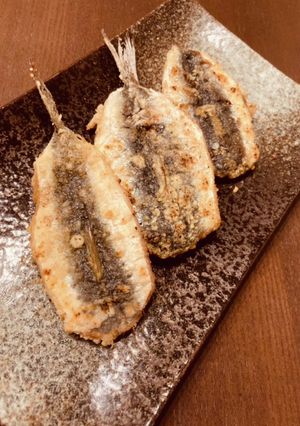 お弁当にも　イワシのカレー粉竜田揚げ焼き-レシピのメイン写真