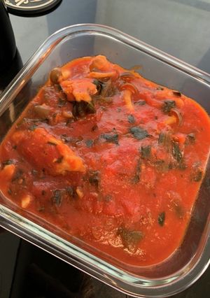 鶏肉キノコのトマト煮-レシピのメイン写真