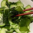三陸産塩蔵わかめときゅうりの酢の物
