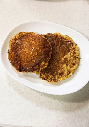 脂質制限　オートミールのバナナパンケーキ-レシピのメイン写真