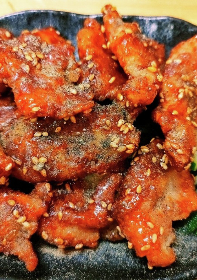 【山ちゃん風】鶏皮の甘辛からあげ-レシピのメイン写真