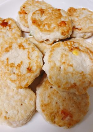 離乳食後期〜野菜たっぷりハンバーグ-レシピのメイン写真