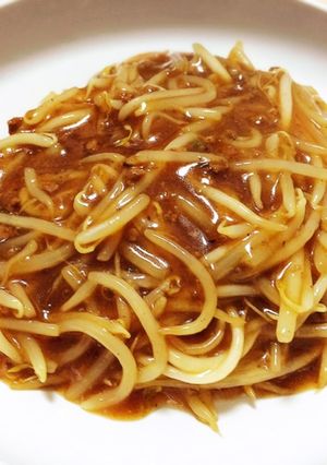 簡単おかず:もやしあんかけ-レシピのメイン写真