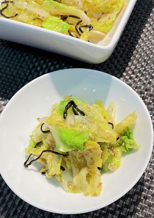 旬の春キャベツと塩昆布のふりふり和え-レシピのメイン写真