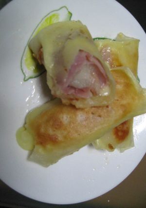 美味しい餅入り焼き春巻き-レシピのメイン写真