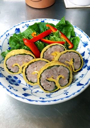 豚ひき肉の卵巻き-レシピのメイン写真