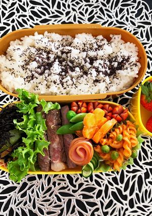 小5息子の塾弁当2022.04.17-レシピのメイン写真