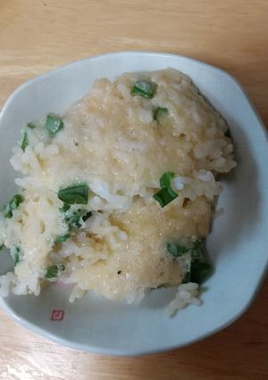 新玉ねぎ葉の長芋リゾット-レシピのメイン写真