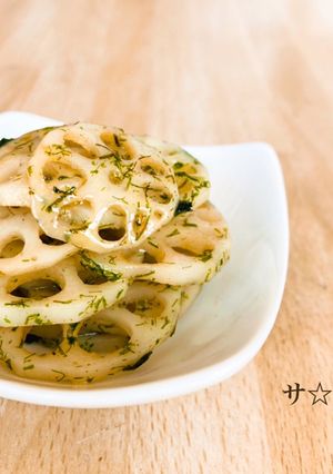 お弁当に！レンコンの海苔塩きんぴら-レシピのメイン写真