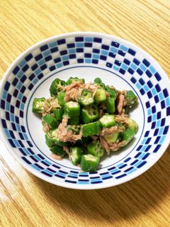 副菜 ツナとオクラのあえもの-レシピのメイン写真