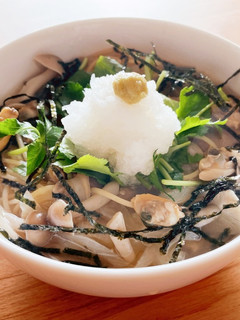 あさりとしめじの和風スープパスタ-レシピのメイン写真