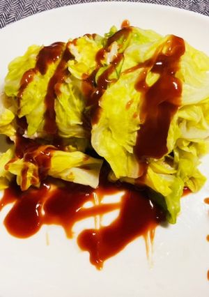 春キャベツまきまき鷄ミンチハンバーグ風♪-レシピのメイン写真