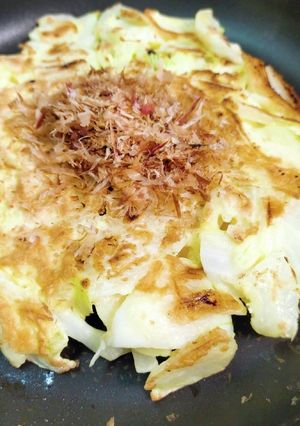 玉ねぎの揚げないかき揚げ◎お好み焼き風？-レシピのメイン写真