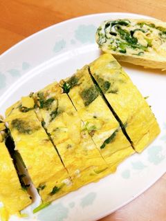 三つ葉入りたまご焼き-レシピのメイン写真