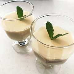 รูปของ パンナコッタ♪ほうじ茶入り