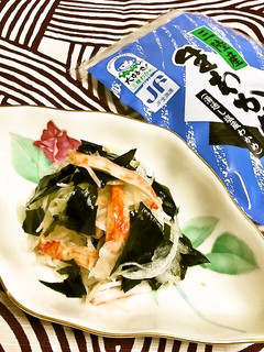 三陸産塩蔵わかめと新玉ねぎのサラダ-レシピのメイン写真