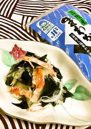三陸産塩蔵わかめと新玉ねぎのサラダ-レシピのメイン写真