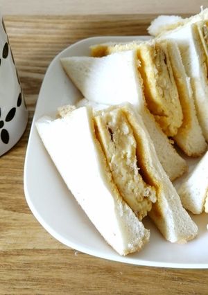☆男飯☆０３２　ふわふわたまごサンド-レシピのメイン写真