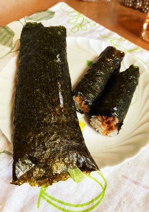 簡単美味しいサラダ巻き&納豆巻き^_^-レシピのメイン写真