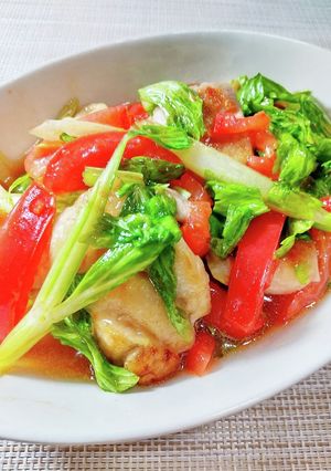 セロリとトマトで！鶏もも肉の南蛮漬け-レシピのメイン写真