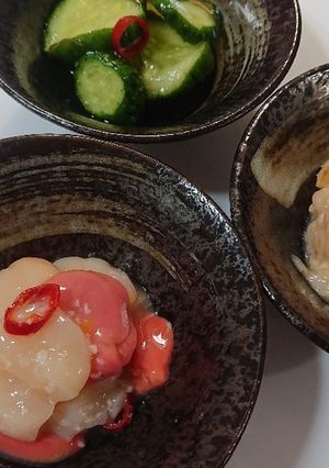 生ベビーホタテ塩麹漬け-レシピのメイン写真