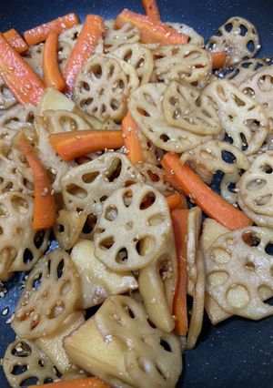 レンコン、筍、にんじんのきんぴら-レシピのメイン写真