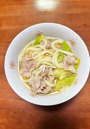 冷凍うどんで肉うどん-レシピのメイン写真