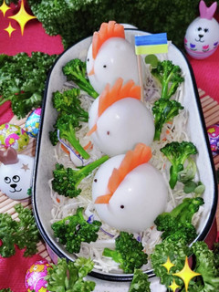 復活祭には茹で卵のにわとりさんサラダ-レシピのメイン写真