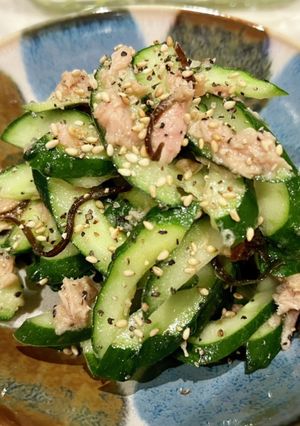 きゅうりとツナと塩昆布-レシピのメイン写真