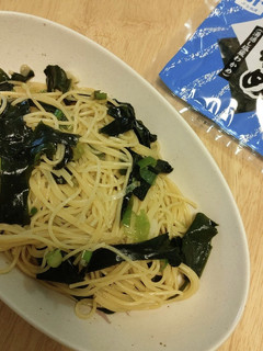 ワカメの和風パスタ-レシピのメイン写真