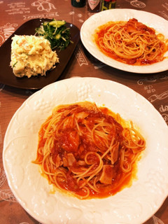 簡単 トマトとベーコンのパスタ-レシピのメイン写真