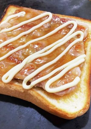 食パン(テリマヨ)カフェメニュー試作-レシピのメイン写真
