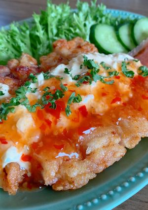 パリパリチキンのスイートチリソース-レシピのメイン写真