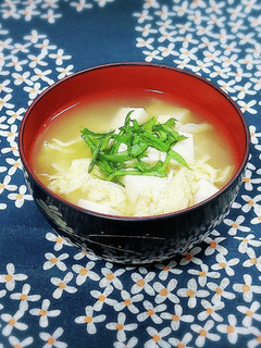 豆腐と卵のお味噌汁-レシピのメイン写真