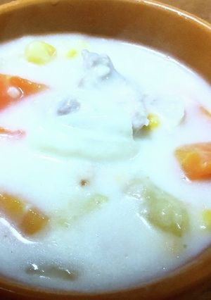 簡単~ルー無し手作りクリ−ムシチュ--レシピのメイン写真