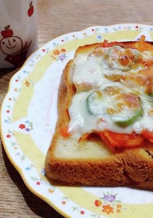 わくわくピザトースト-レシピのメイン写真