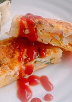 若竹煮リメイク♪コウヤdeキッシュ風2-レシピのメイン写真