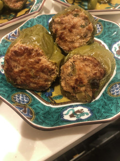 ピーマンの肉詰め(照焼き風)-レシピのメイン写真