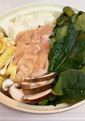 我が家のほうれん草鍋-レシピのメイン写真