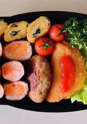 男子高校生弁当⑥ 2022/04/18-レシピのメイン写真