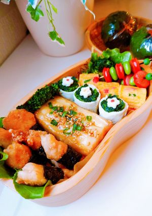 女子学生のお弁当（2022.4.18）-レシピのメイン写真